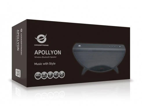 Conceptronic Apollyon 01GL - Altavoz Inalámbrico Dorado Altavoces | CONCEPTRONIC