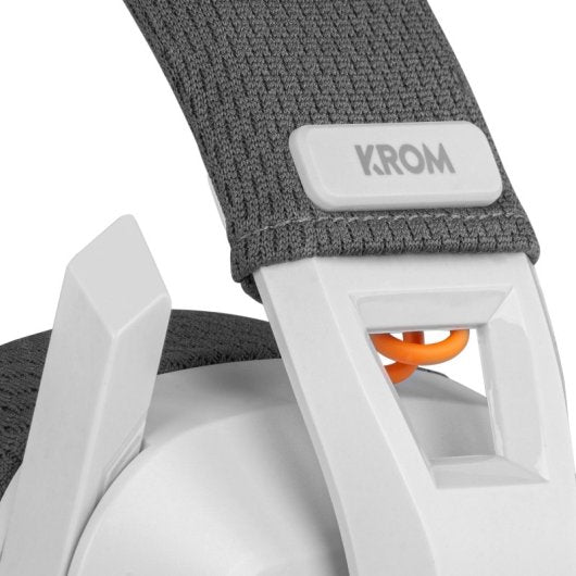 Krom Kanji Auriculares - Gaming Sem Fios para PC/Mac/Nintendo Switch/PS4/PS5/Android Brancos