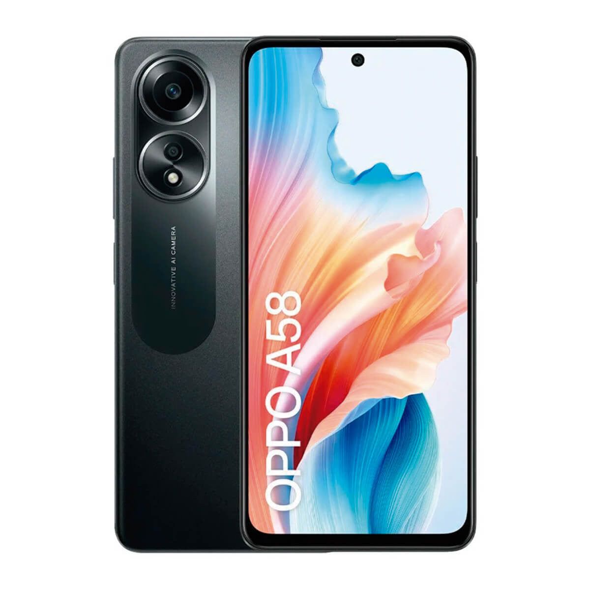 Oppo A58 6GB/128GB Negro (Glowing Black) Dual SIM CPH2577 Smartphone | Oppo