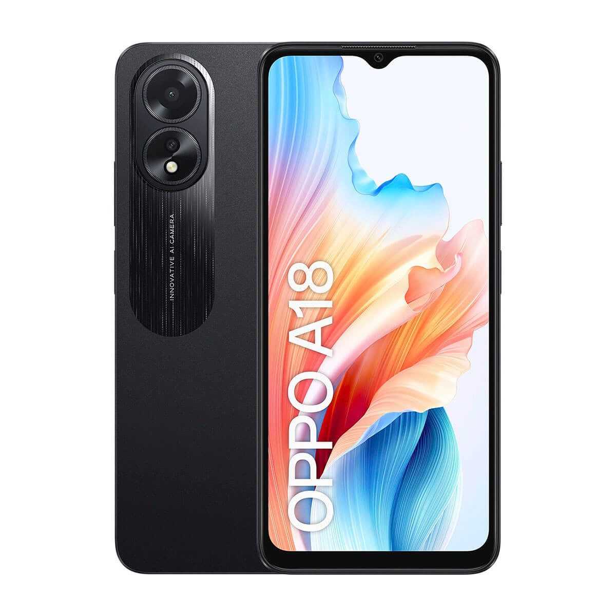 Oppo A18 4GB/128GB Negro (Glowing Black) Dual SIM CPH2591 Smartphone | Oppo