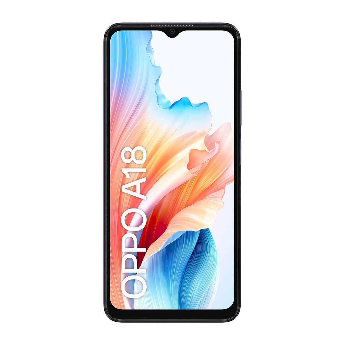 Oppo A18 4GB/128GB Negro (Glowing Black) Dual SIM CPH2591 Smartphone | Oppo