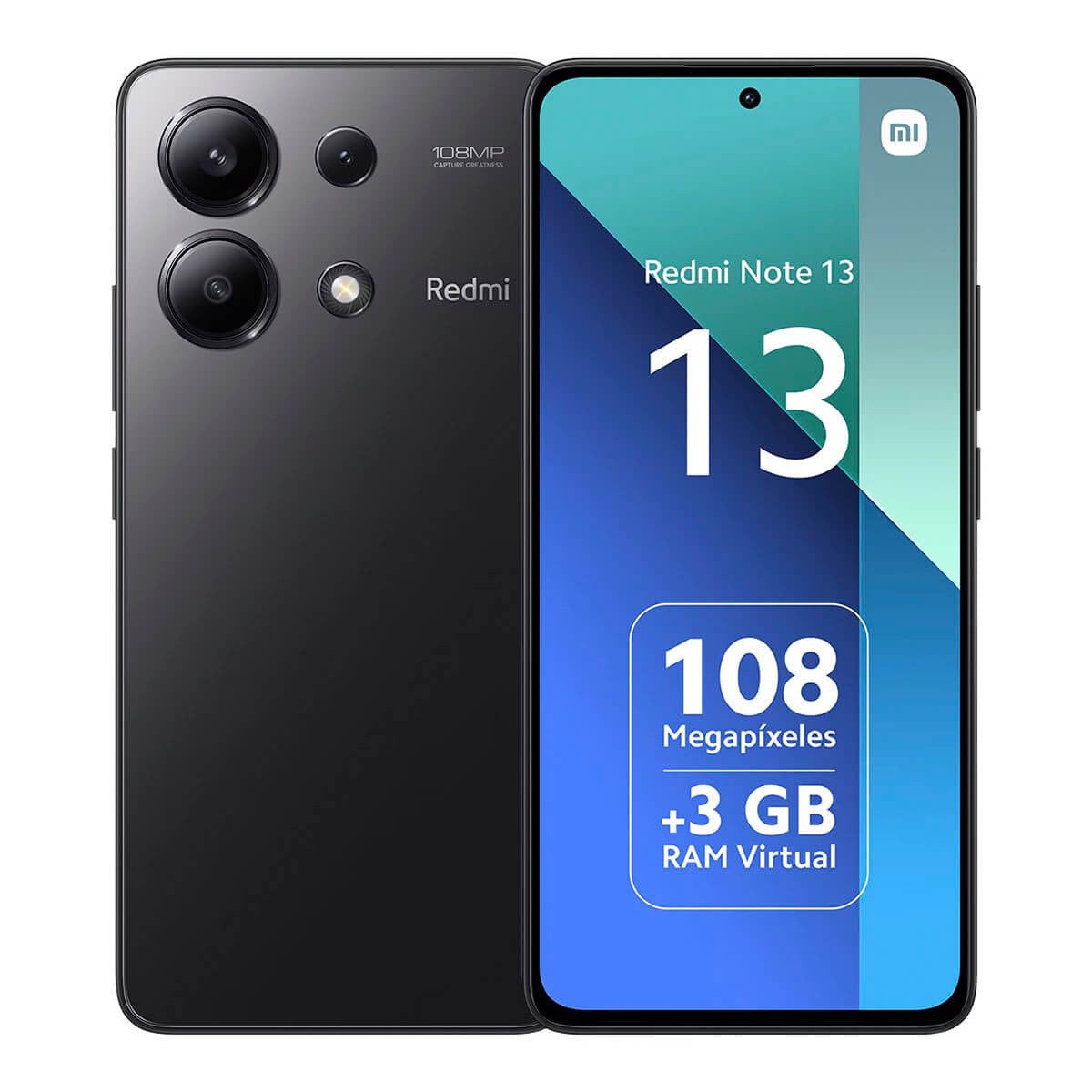 Xiaomi Redmi Note 13 4G 6GB/128GB Negro (Midnight Black) Dual SIM Smartphone | Xiaomi