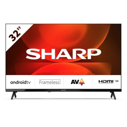 TV Sharp 32FH2EA 32" LED, HD Ready, Android, Smart TV, Wifi
