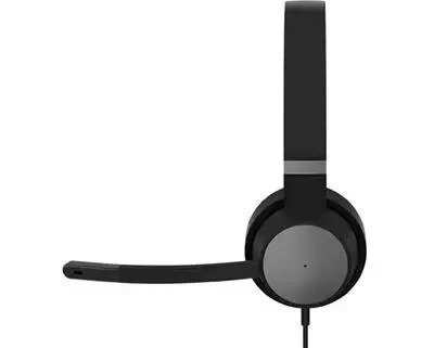 Lenovo Go Wired ANC MS Teams - Auriculares com Cancelamento de Ruído USB Pretos