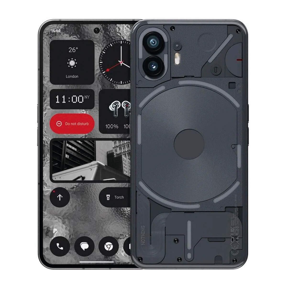 Nothing Phone 2 5G 12GB/256GB Gris (Dark Gray) Dual SIM A104 Smartphone | Nothing Tech
