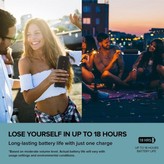 Creative Enceinte MUVO Go - Enceinte Bluetooth Étanche Bleue