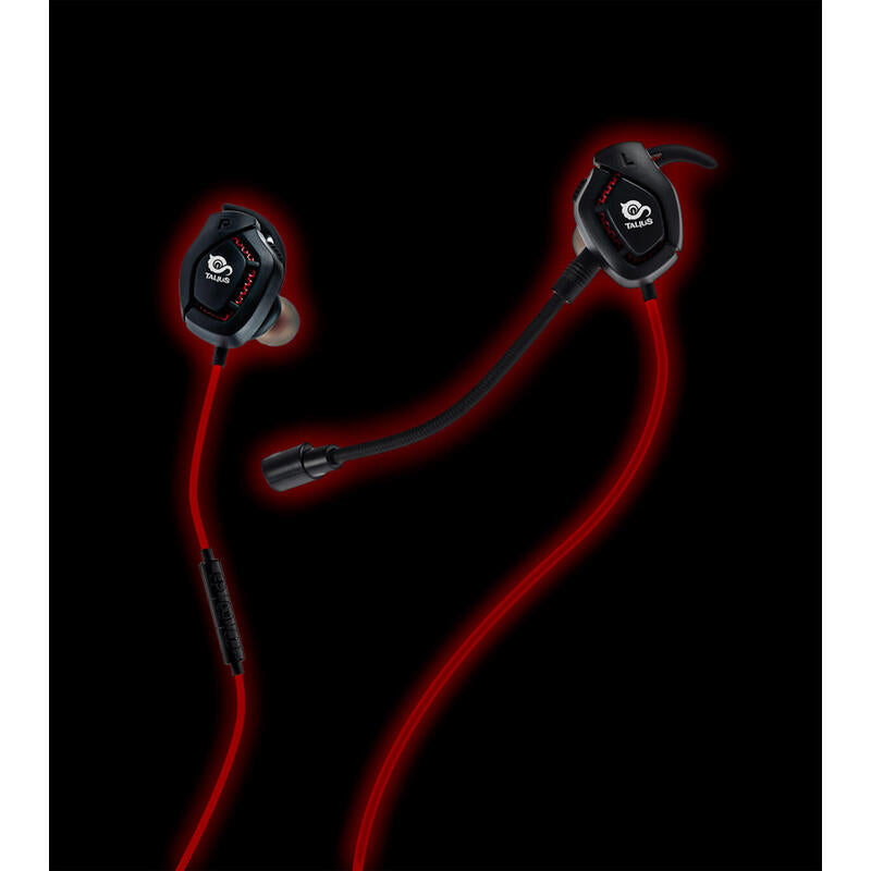 Talius Rex - Auriculares Intraurales Gaming con Cable Rojo/Negro Todos los auriculares | TALIUS
