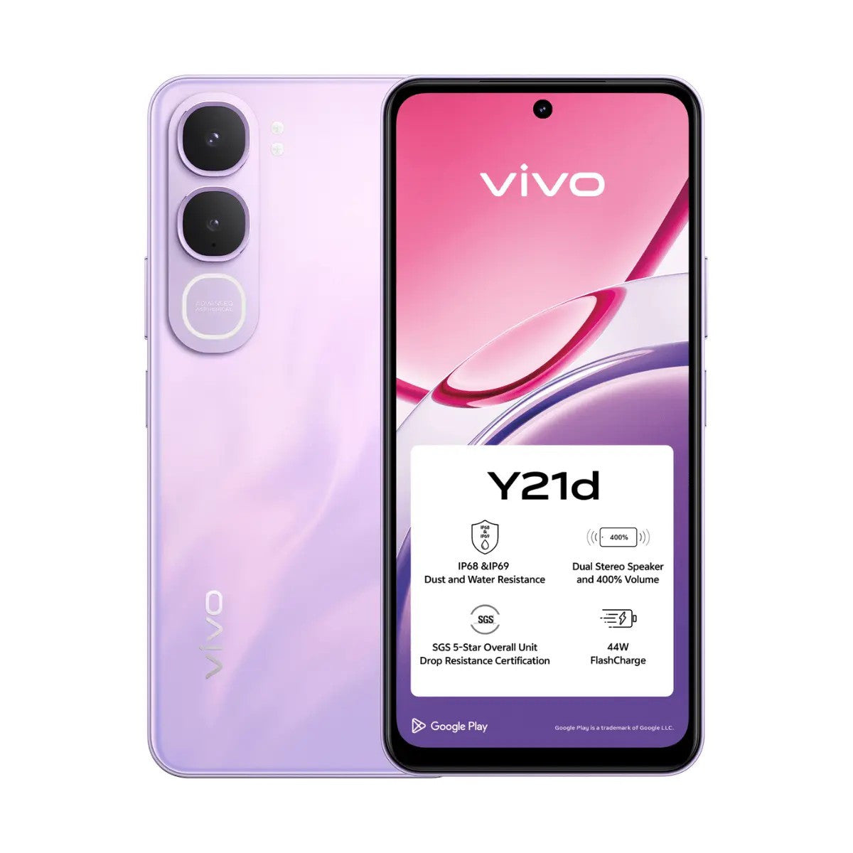 Vivo Y21d 4GB/128GB Violeta (Lavender Purple) Dual SIM Smartphone | Vivo