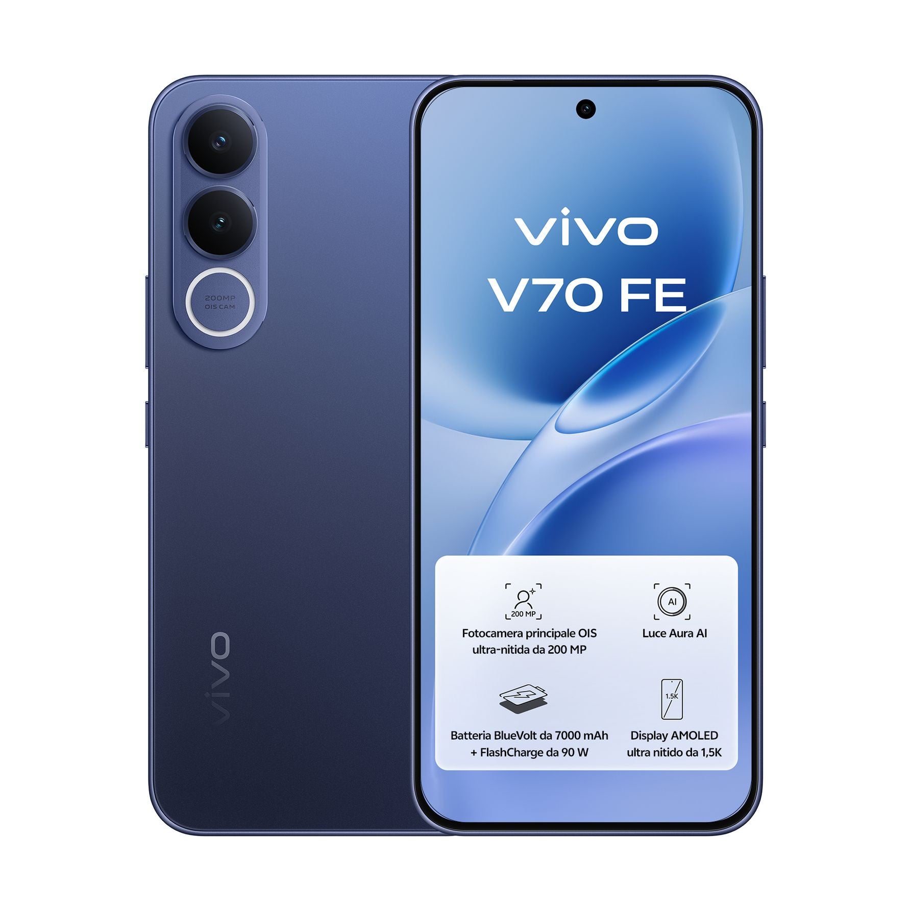 Vivo V70 FE 5G 8GB/512GB Azul (Ocean Blue) Dual SIM Bundle Smartphone | Vivo