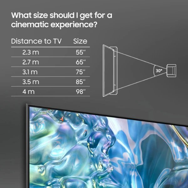 Samsung QLED TV 43" TQ43Q60DAUXXC Smart TV, 4K UHD, HDR10+, Tizen