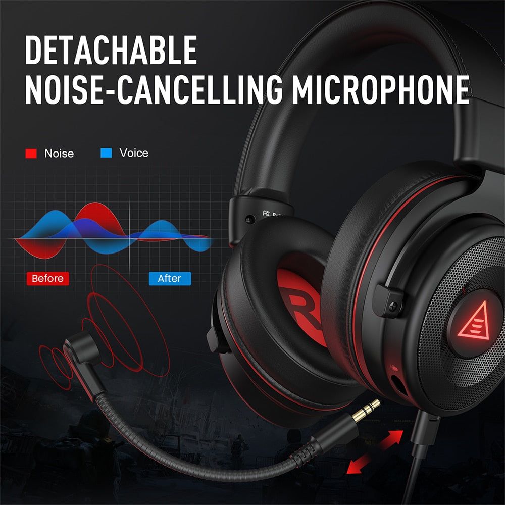 E900/E900 Pro Auriculares Gamer 7.1 Surround para PC con USB/3,5 mm y Micrófono 0 | Hifi Media Store