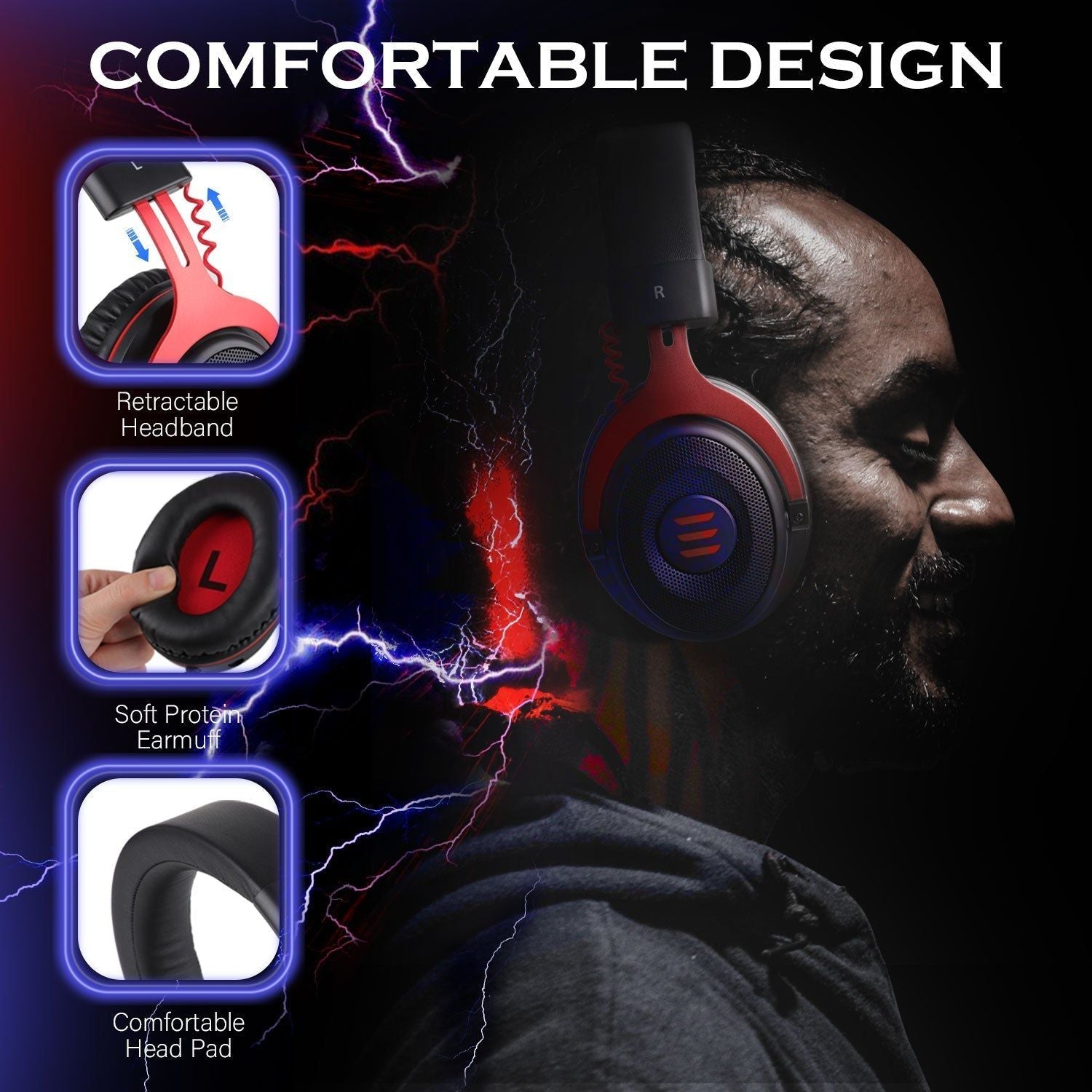 E900/E900 Pro Auriculares Gamer 7.1 Surround para PC con USB/3,5 mm y Micrófono 0 | Hifi Media Store