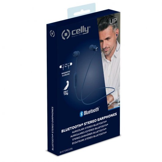 Celly BHSTEREO 2 - Auriculares Bluetooth Azuis