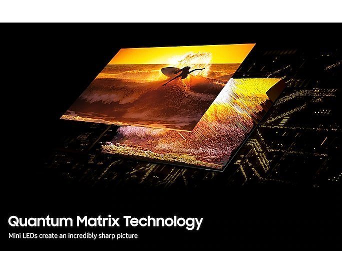 TV Samsung da 55" TQ55QN85CATXXC Neo QLED Smart TV, 4K Ultra HD, Tizen, processore Quantum Matrix Gaming 120Hz con AI