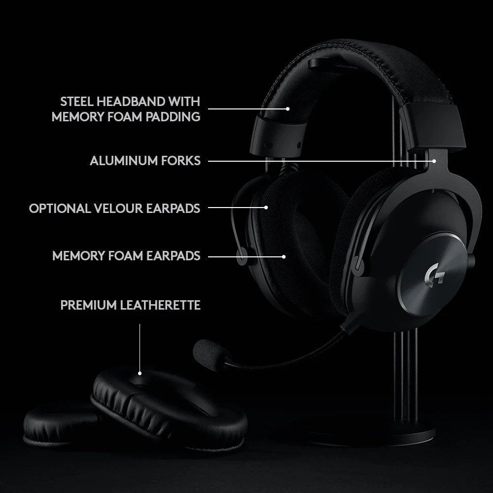 Logitech G Pro X - Auriculares Gaming Sem Fios com Lightspeed Pretos