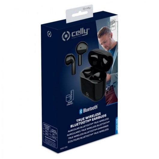 Celly Mini1 - Auriculares Sem Fios Pretos