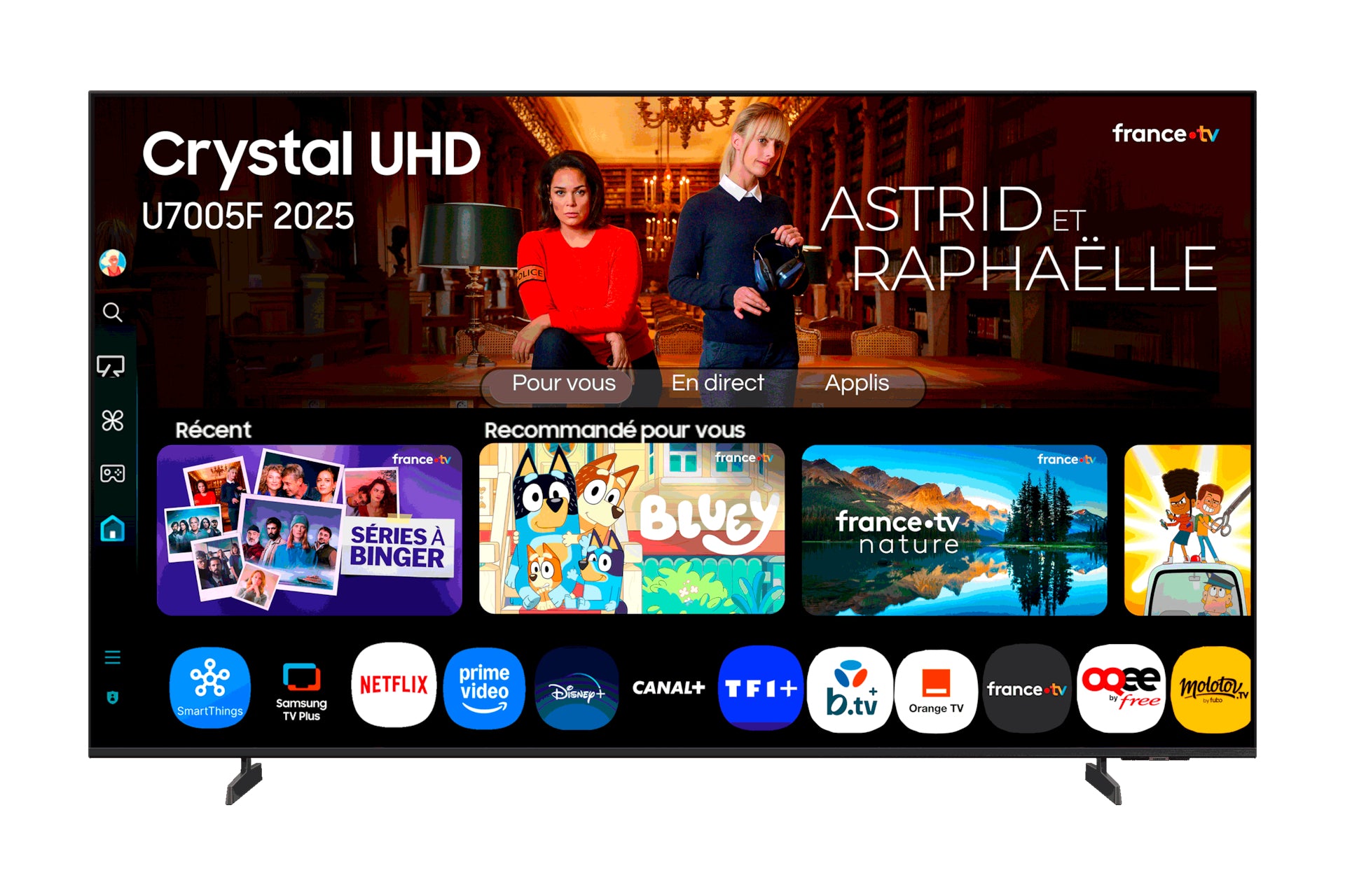 Samsung tv 65" tu65u7005f crystal uhd smart tv bt Televisores | Samsung