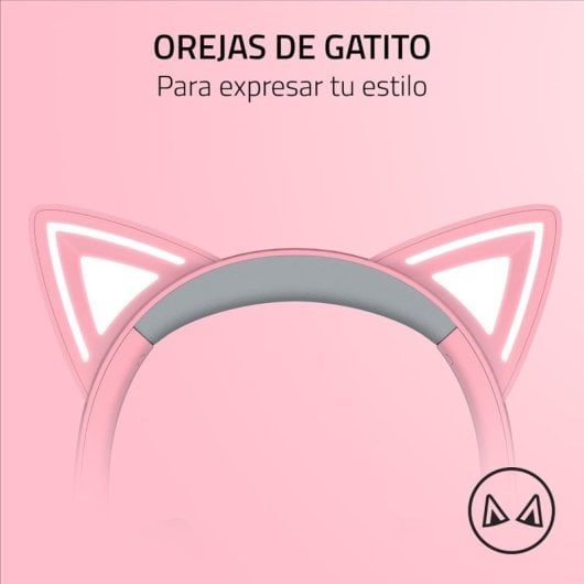 Kraken Kitty V2 - Auriculares RGB Gaming Rosa