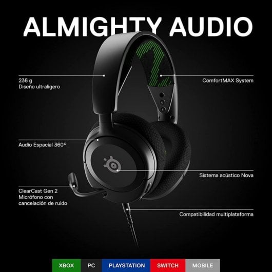Steelseries Arctis Nova 1X - Auriculares Gaming com Cabo
