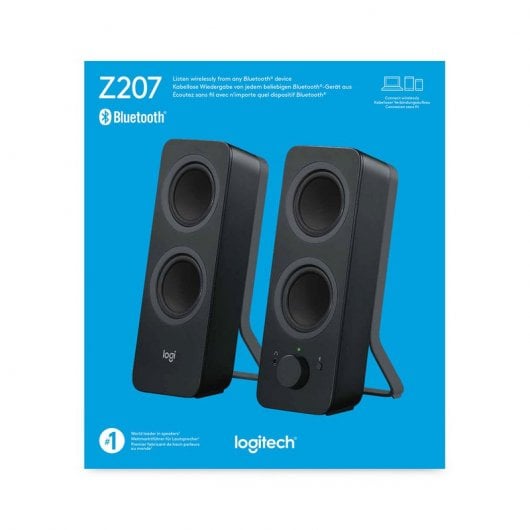 Logitech Z207 - Altavoces 2.0 Bluetooth 10W Negros