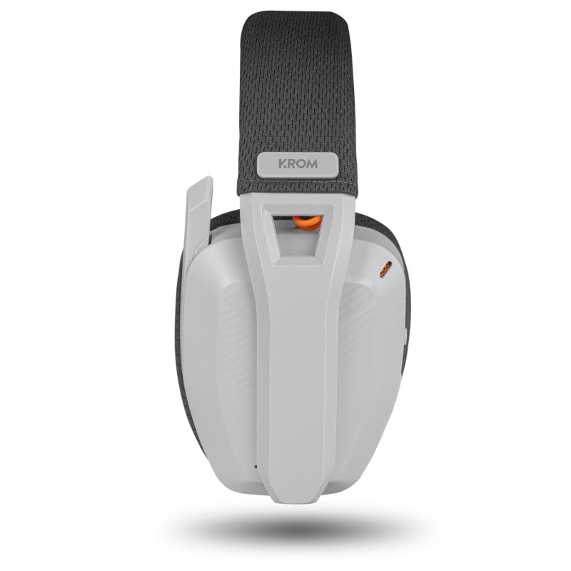Krom Kanji Auriculares - Gaming Sem Fios para PC/Mac/Nintendo Switch/PS4/PS5/Android Brancos