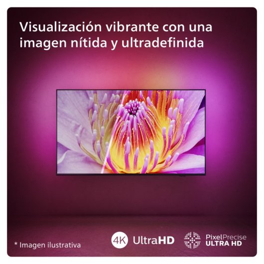 Philips TV 50" 50PUS8209/12 Ambilight, QLED UltraHD 4K, Smart TV, Dolby Atmos, Titan OS