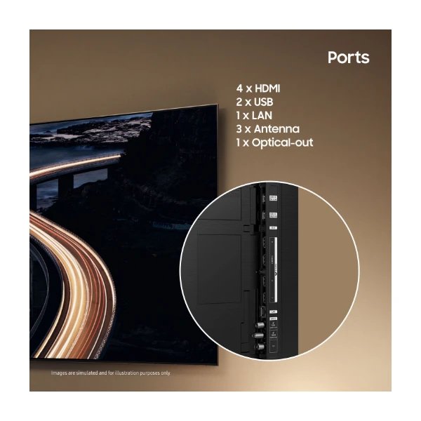 TV Samsung da 55" TQ55QN85CATXXC Neo QLED Smart TV, 4K Ultra HD, Tizen, processore Quantum Matrix Gaming 120Hz con AI