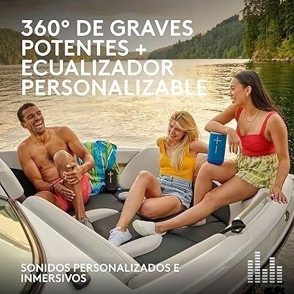 Ultimate Ears Everboom - Enceinte Bluetooth 360 Degrés Bleue