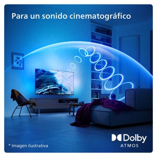 Philips TV 50" 50PUS8209/12 Ambilight, QLED UltraHD 4K, Smart TV, Dolby Atmos, Titan OS