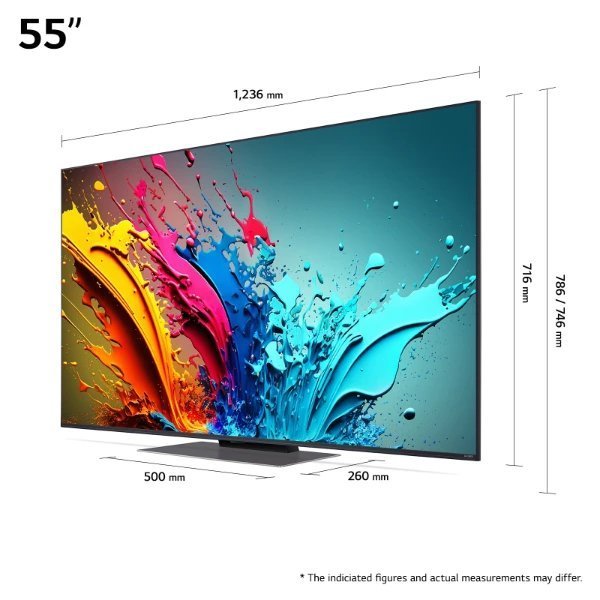 TV LG QNED da 55" 55QNED87T6B Smart TV, 4K Ultra HD, webOS 24