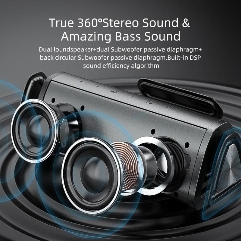 A10+ Portable Bluetooth Speaker 360° Stereo Sound 20W | Hifi Media Store