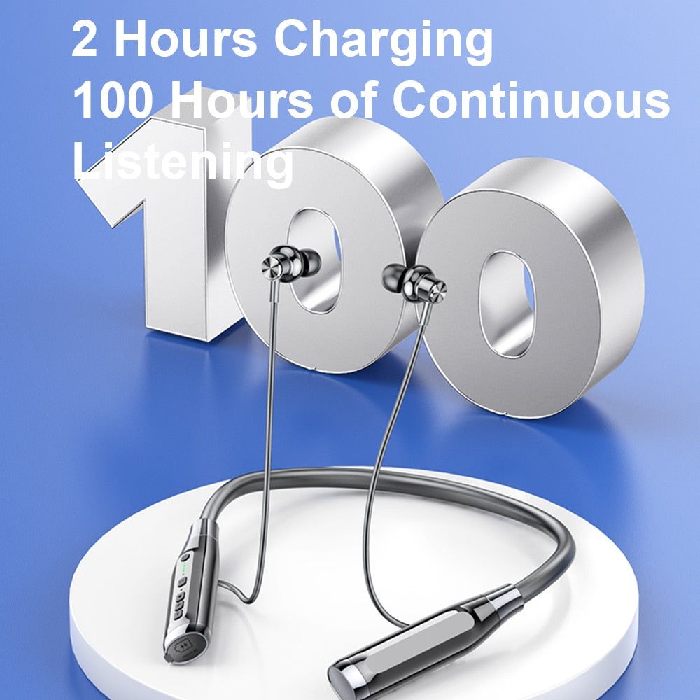 A12 Magnetic Bluetooth Earbuds with Neckband | Hifi Media Store