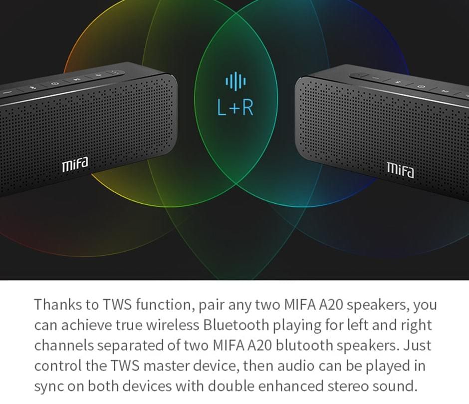 A20 Portable Bluetooth Speaker with Microphone | Hifi Media Store
