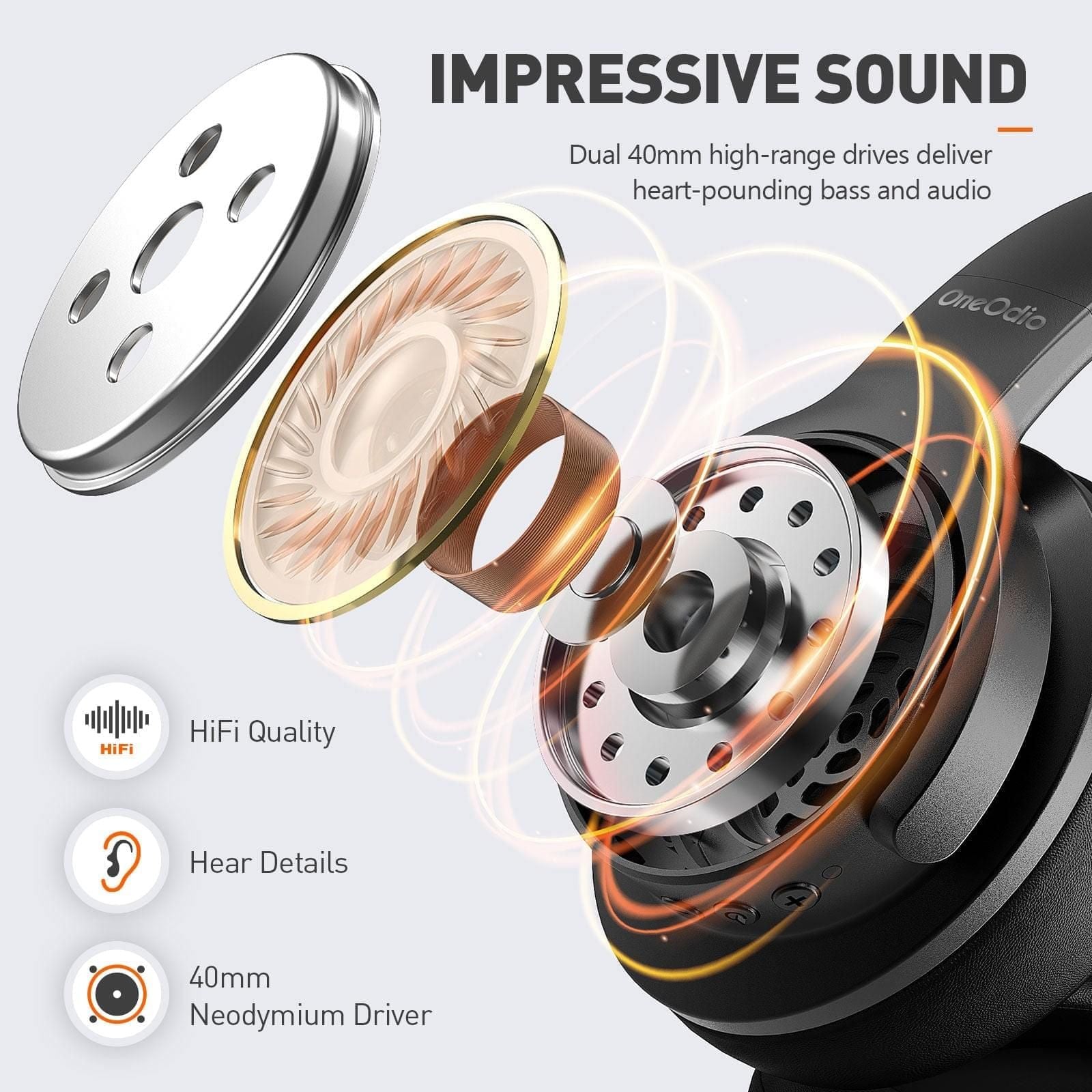 A30 Wireless Headphones With CVC 8.0 Noise Reduction and Active Noise Cancelling | Hifi Media Store
