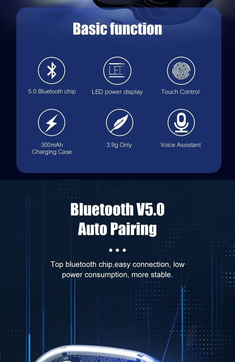A6S PLUS TWS Earbuds | Hifi Media Store