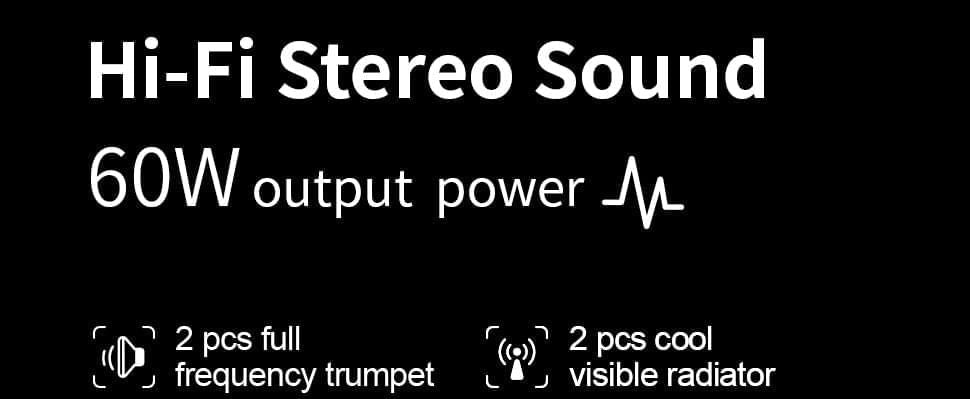 A90 Bluetooth Speaker 60W with Class D | Hifi Media Store
