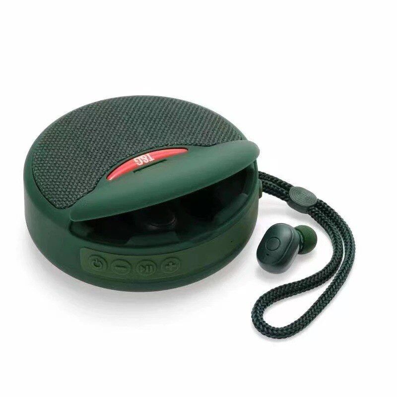 Altavoz Portátil 2 en 1 con Auriculares Verde Global | Hifi Media Store