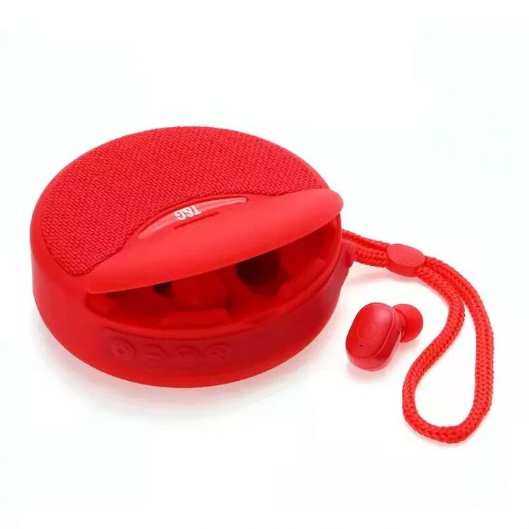 Altavoz Portátil 2 en 1 con Auriculares Rojo Global | Hifi Media Store