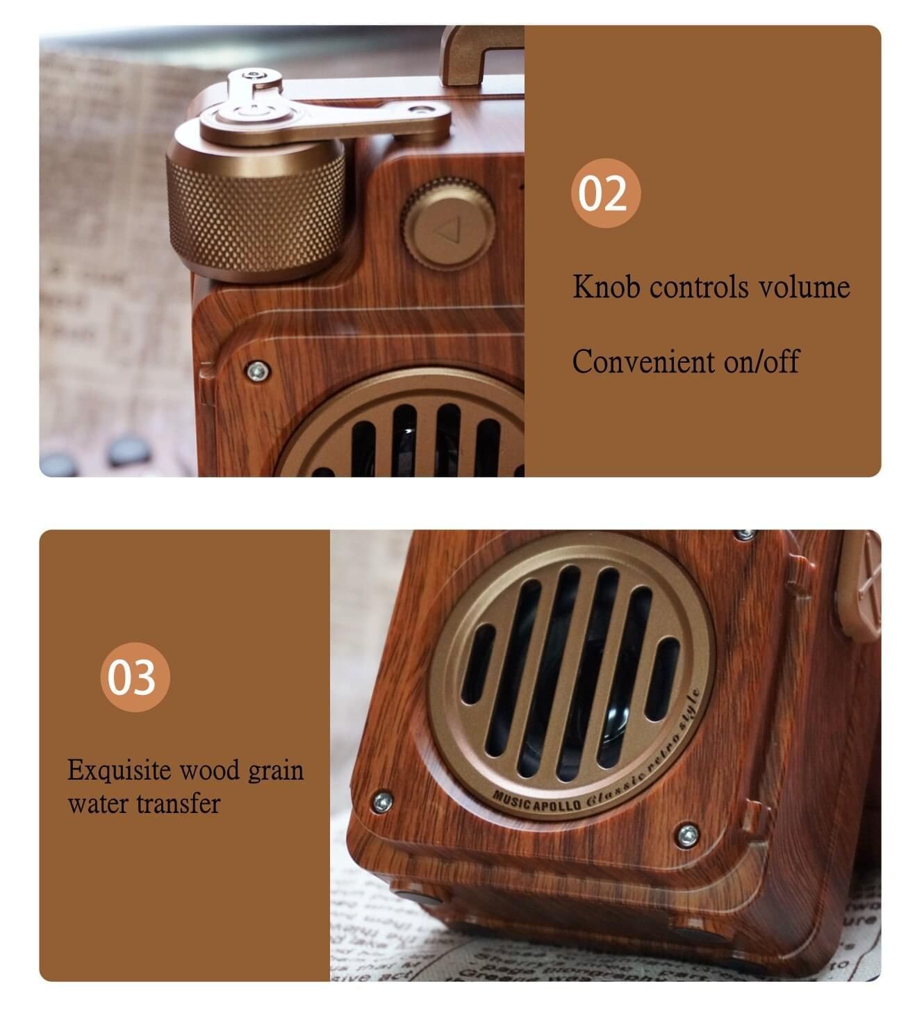 American Retro Wireless Speaker Model A6 | Hifi Media Store
