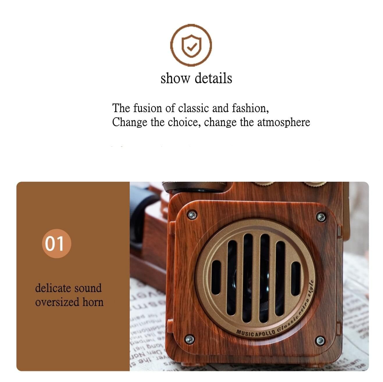 American Retro Wireless Speaker Model A6 | Hifi Media Store