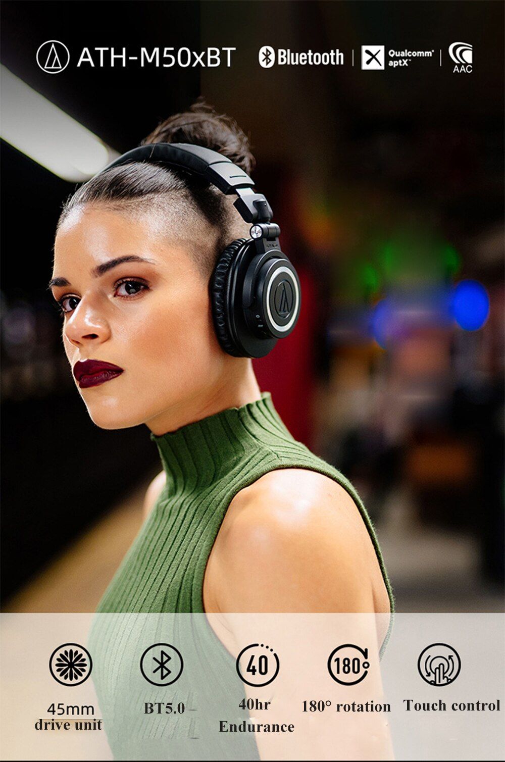 Audio-Technica ATH-M50xBT Bluetooth Headphone | Hifi Media Store