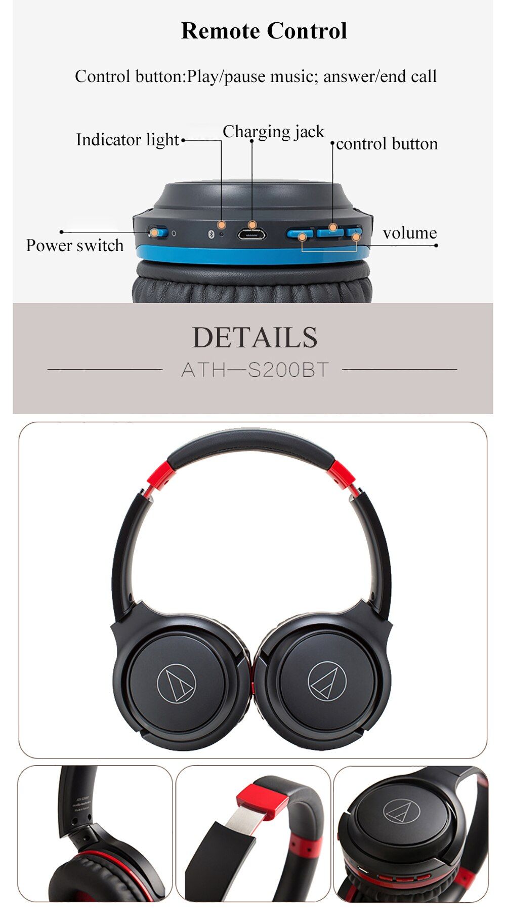 Audio-Technica ATH-S200BT - Auriculares Bluetooth | Hifi Media Store