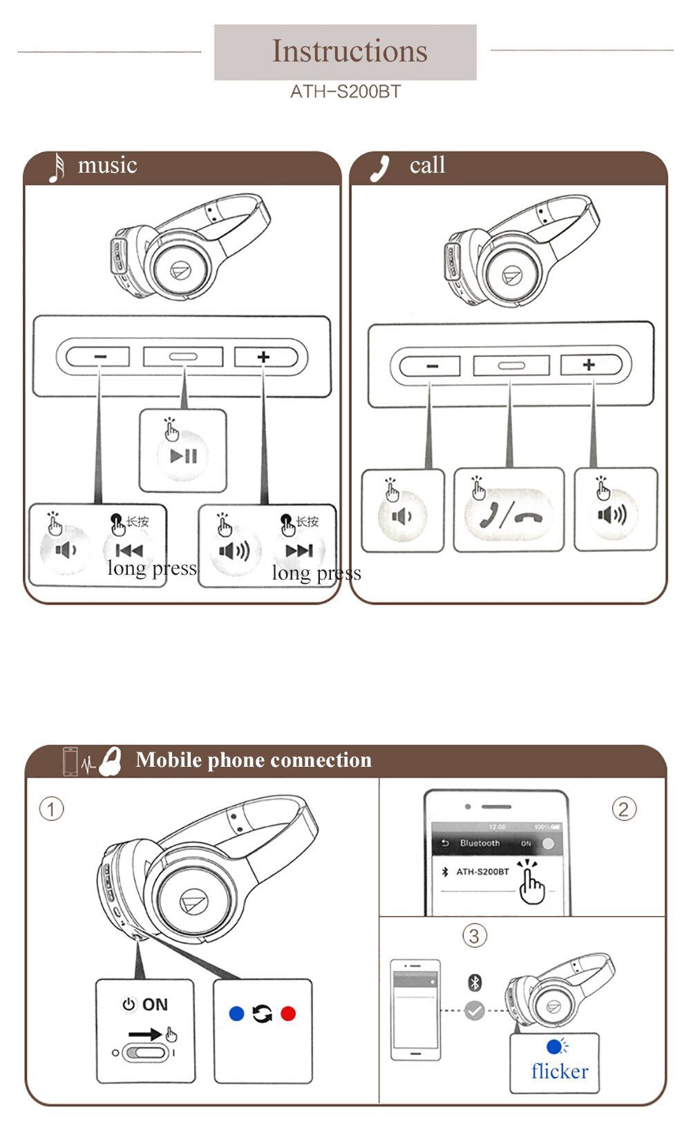 Audio-Technica ATH-S200BT - Auriculares Bluetooth | Hifi Media Store