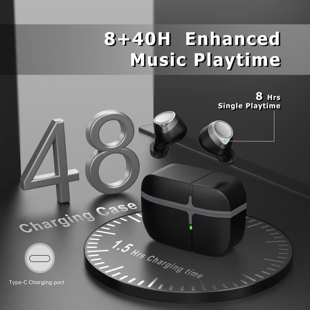 BE1036S Bluetooth Earbuds with CVC Noise Cancelling | Hifi Media Store