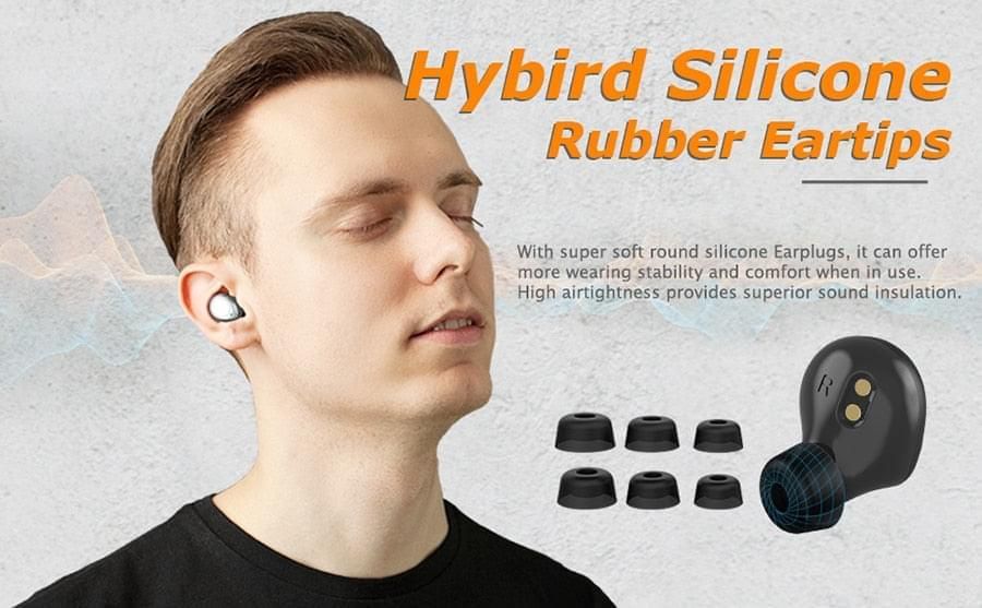 BE1036S Bluetooth Earbuds with CVC Noise Cancelling | Hifi Media Store