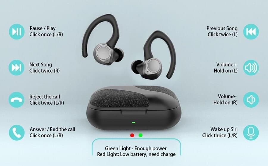 BE1036 Sports Bluetooth Earbuds | Hifi Media Store
