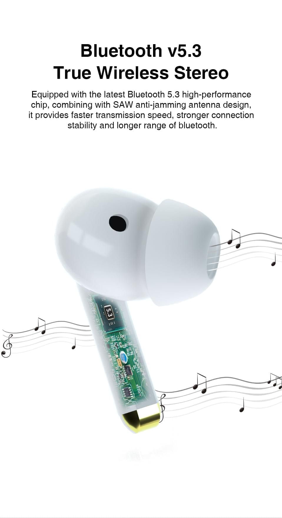 Bluepods Pro - Auriculares Bluetooth con Cancelación de Ruido ANC | Hifi Media Store