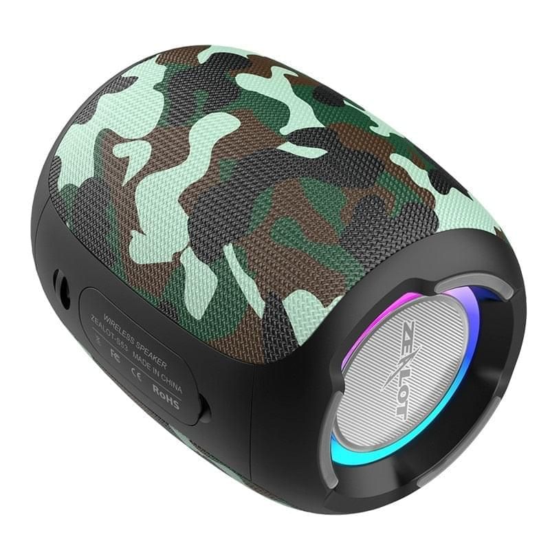 Bluetooth Portable Speaker Model S53 with HIFI Stereo Sound S53-Camouflage | Hifi Media Store