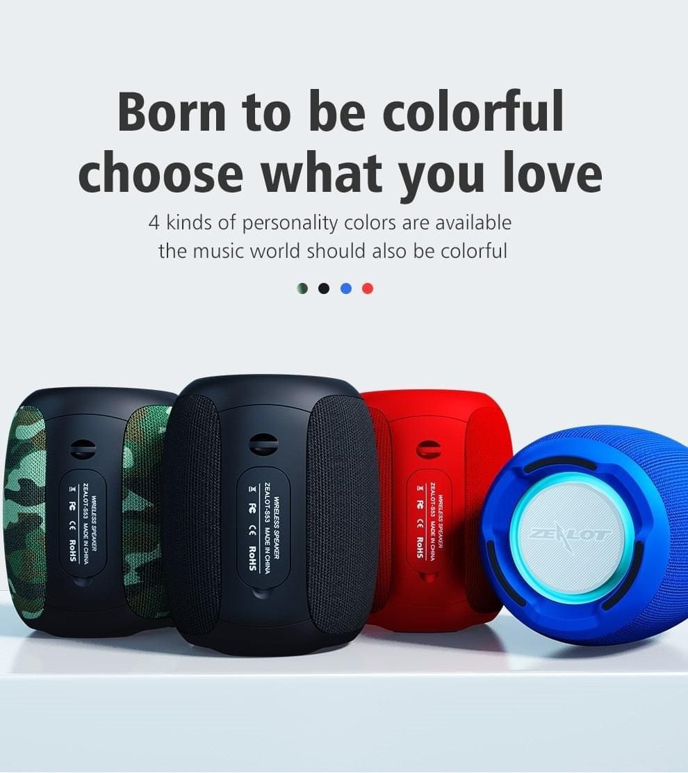 Bluetooth Portable Speaker Model S53 with HIFI Stereo Sound | Hifi Media Store
