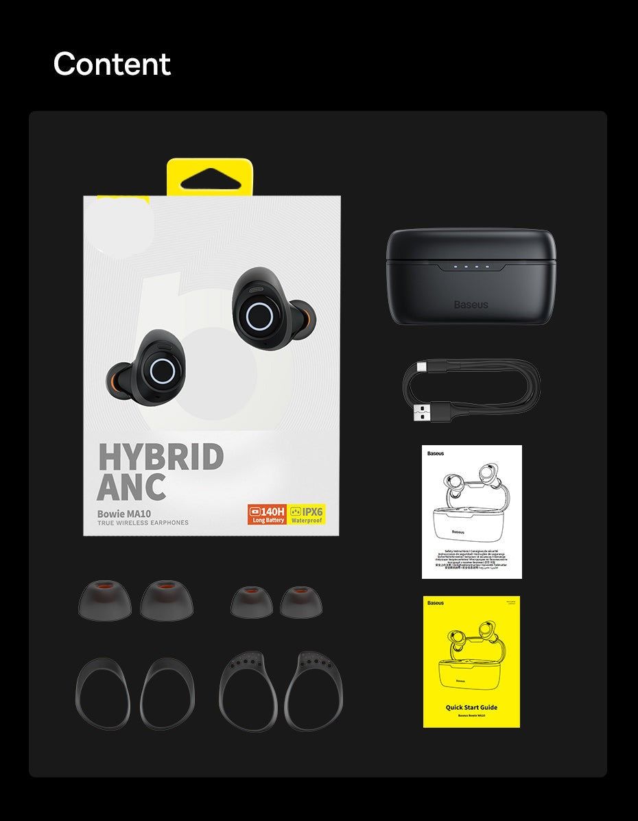 Bowie MA10 Bluetooth with Earbuds ANC | Hifi Media Store